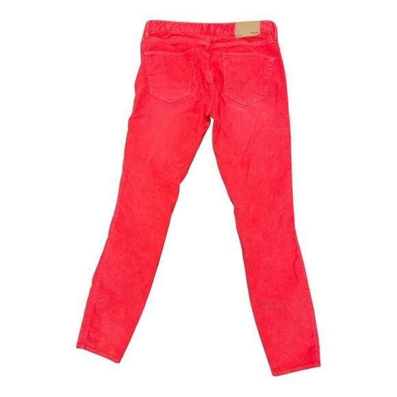 Madewell Pink Coral Corduroy Skinny Jeans Size 25 Stretch Casual Bohemian EUC - Picture 5 of 6
